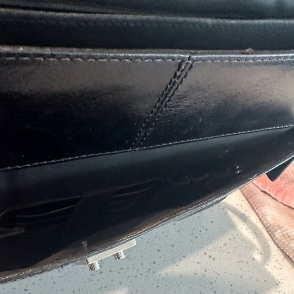 Wilson Black Leather Computer Briefcase - Picture 9 of 11